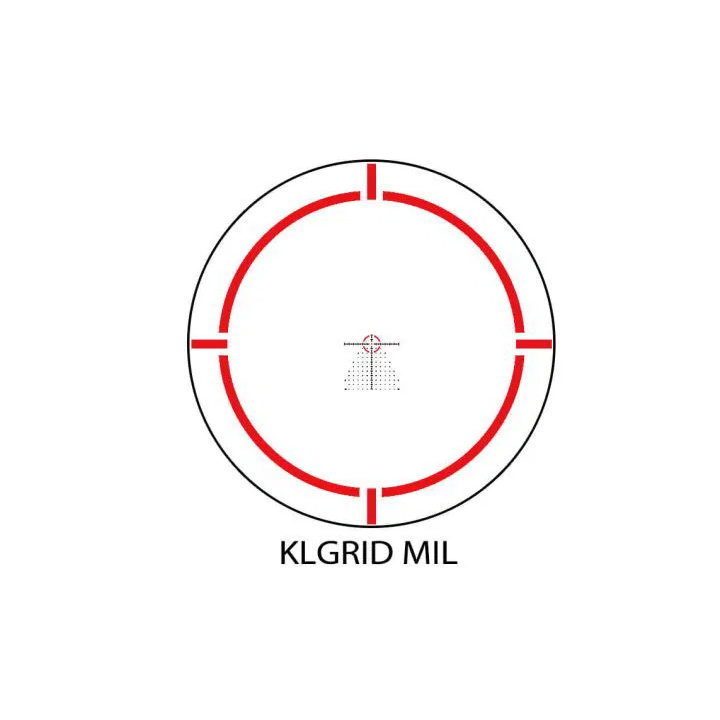 Lunette Arken EP-8 1-8x28 KLGRID MIL FFP 34 mm 0,1 MRAD