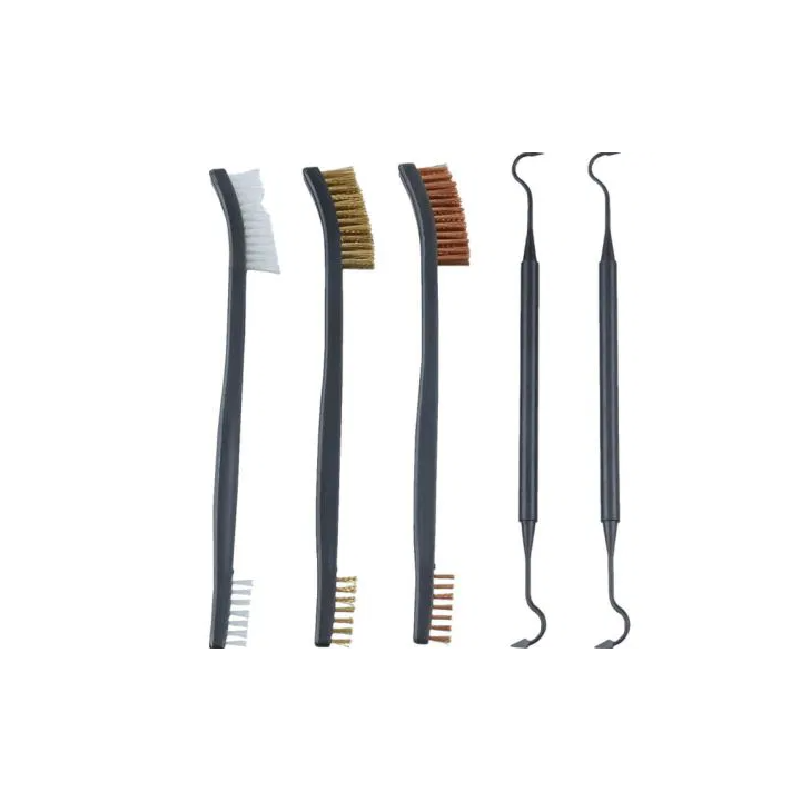 Kit de nettoyage Gunpany 5 pièces 3 brosses et 2 pics | Armurerie MAGGI
