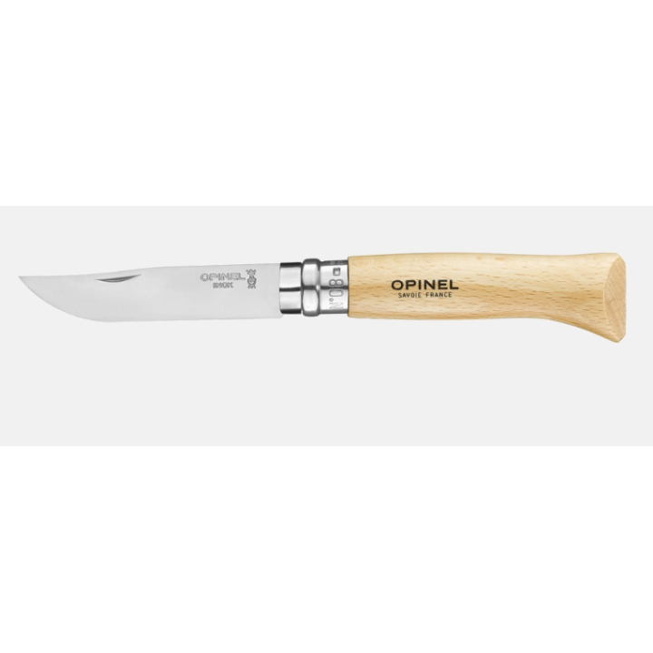 Couteau Opinel N°08 Inox Lame 8,5 cm Hêtre | Armurerie MAGGI