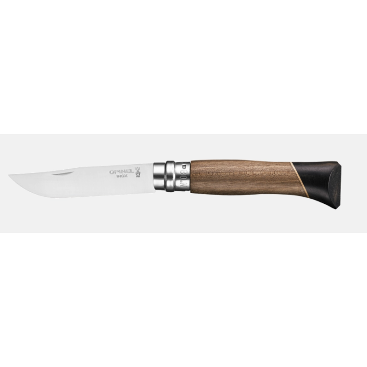 Couteau Opinel N°08 Atelier 8,5 cm noyer et ébène | Armurerie MAGGI