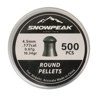 Plombs Snowpeak 4,5 mm 10,34 grains X500 | Armurerie MAGGI