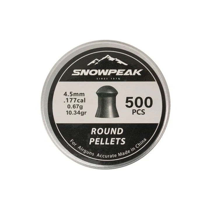Plombs Snowpeak 4,5 mm 10,34 grains X500 | Armurerie MAGGI