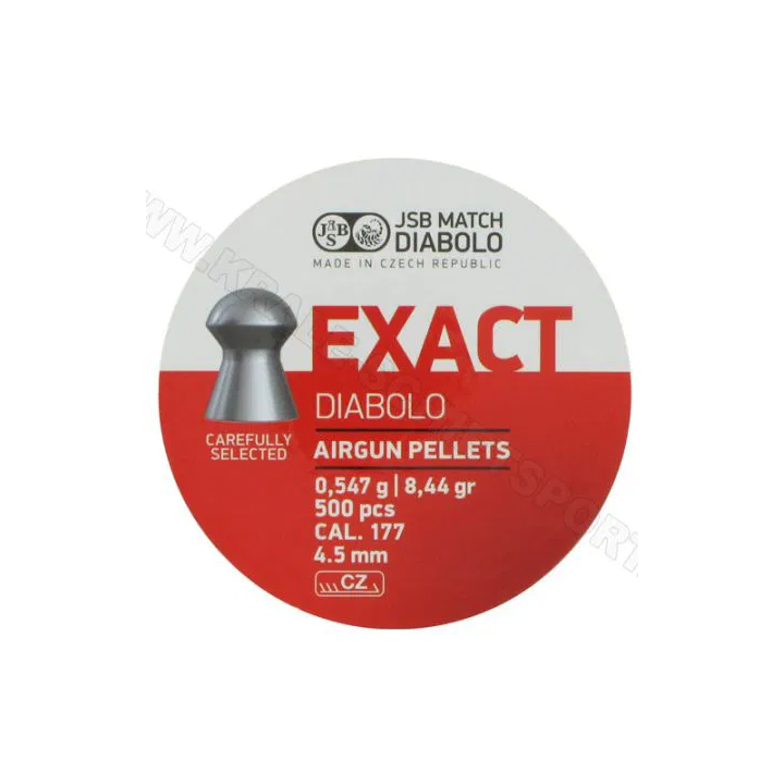Plombs JSB Exact Diabolo 4,5 mm 8,44 grains X500 | Armurerie MAGGI