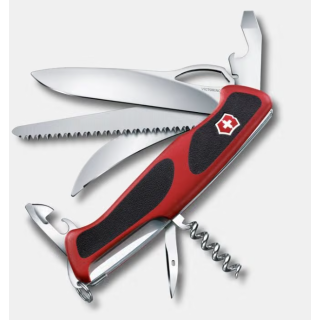Couteau Victorinox Ranger 57 M Grip 13 fonctions Rouge/Noir