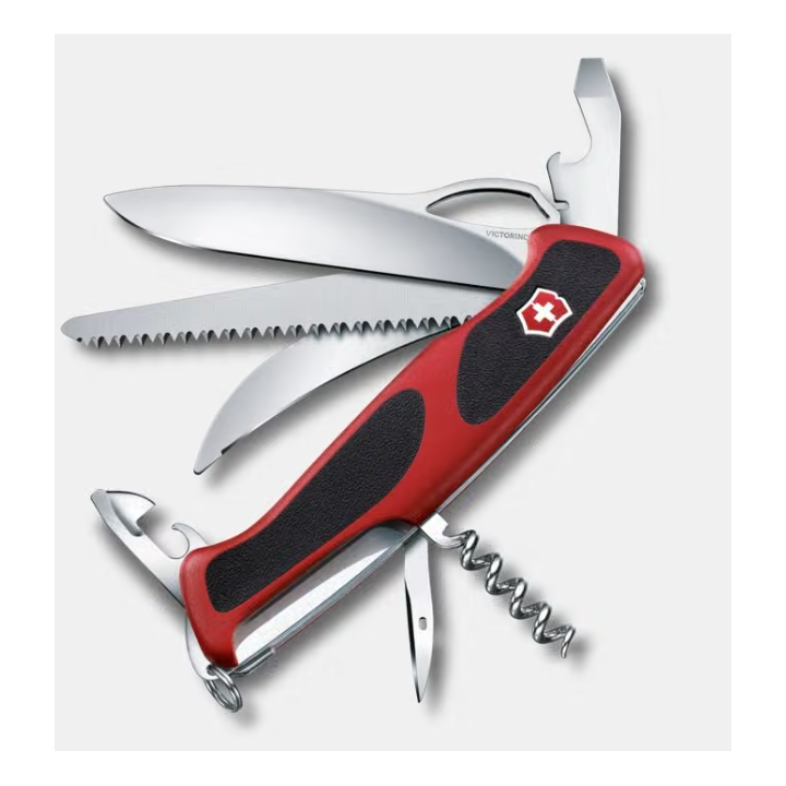 Couteau Victorinox Ranger 57 M Grip 13 fonctions Rouge/Noir