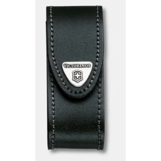 Étui-ceinture Victorinox en cuir noir Fermeture scratch