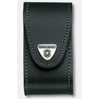 Étui-ceinture Victorinox en cuir noir Fermeture scratch