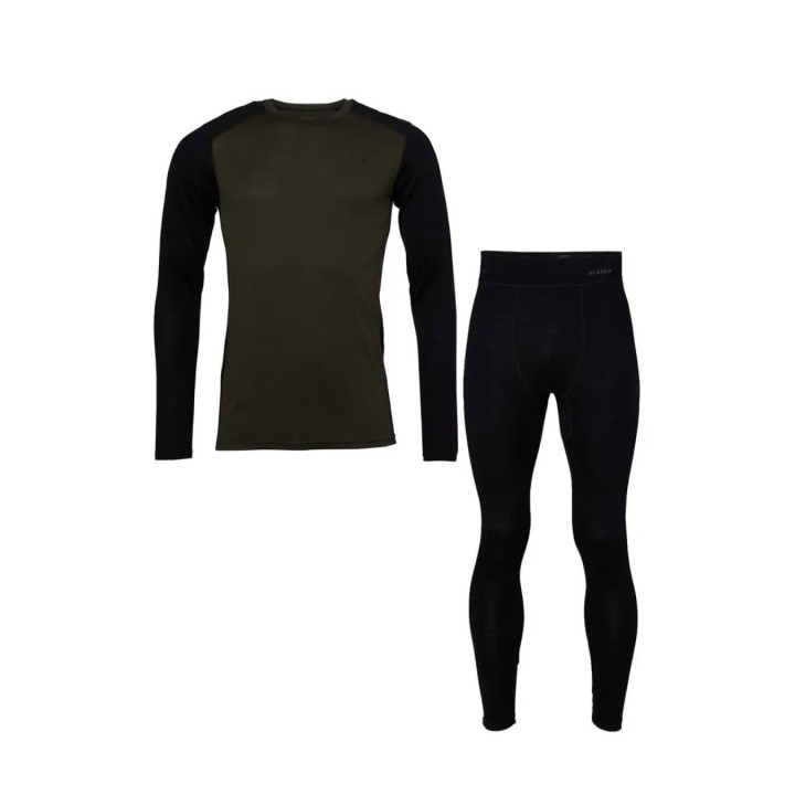 Sous-vêtements Alaska 1795 Merino Night Green mérinos | Armurerie MAGGI