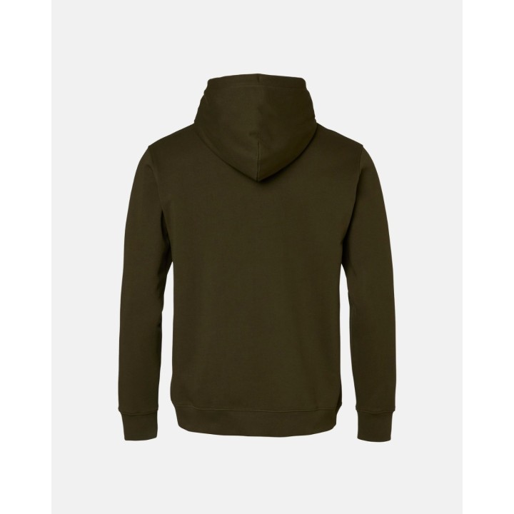 Sweat à capuche Alaska 1795 Camo Logo Ms Hoodie Night Green 100 % coton
