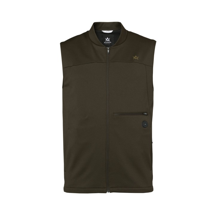 Gilet chauffant Alaska 1795 Heat System Hunter Vest Solid Brown 3 zones de chauffe