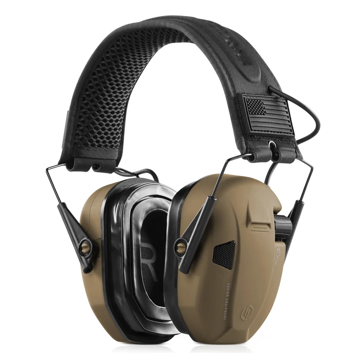 Casque antibruit électronique Savior Apollo FDE Tan | Armurerie MAGGI
