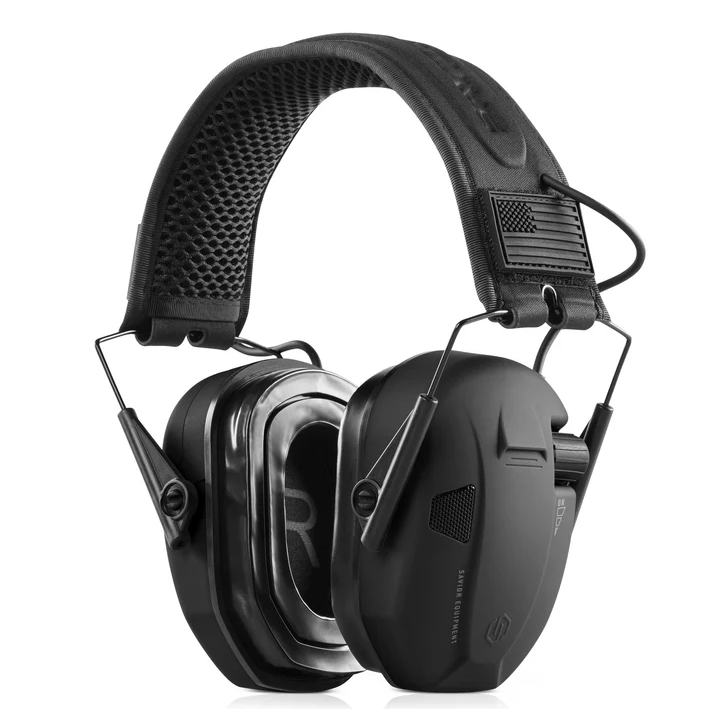 Casque antibruit électronique Savior Apollo Black | Armurerie MAGGI