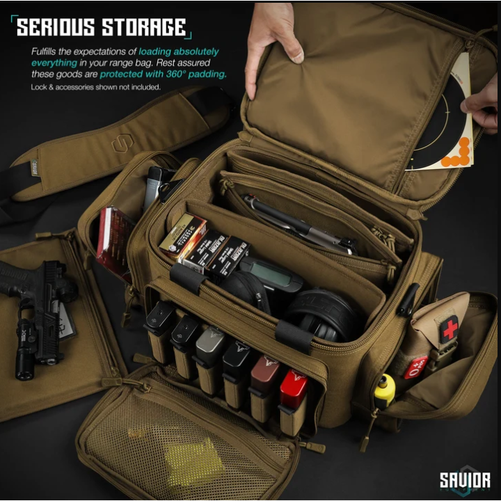 Sac de tir Savior Specialist Range Bag Dark FDE | Armurerie MAGGI