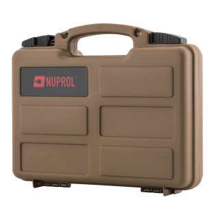 Mallette Nuprol Compact Waterproof pour pistolet avec mousse vague Tan