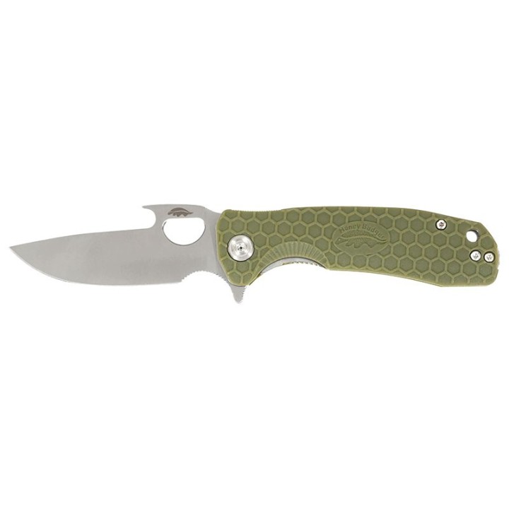 Couteau Honey Badger Medium Opener Vert HB1063 Lame 81 mm