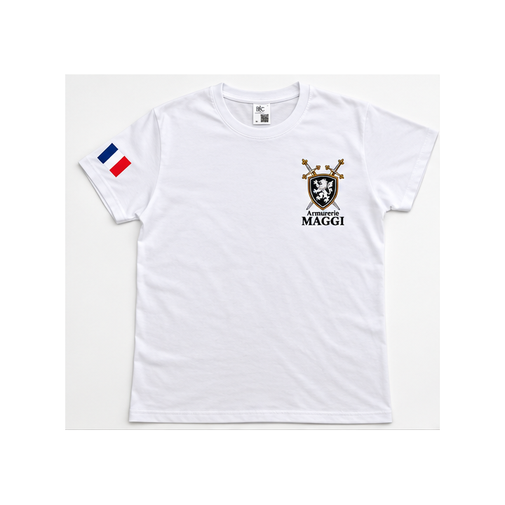 T-shirt FEMME Armurerie MAGGI 100 % coton Blanc | Armurerie MAGGI