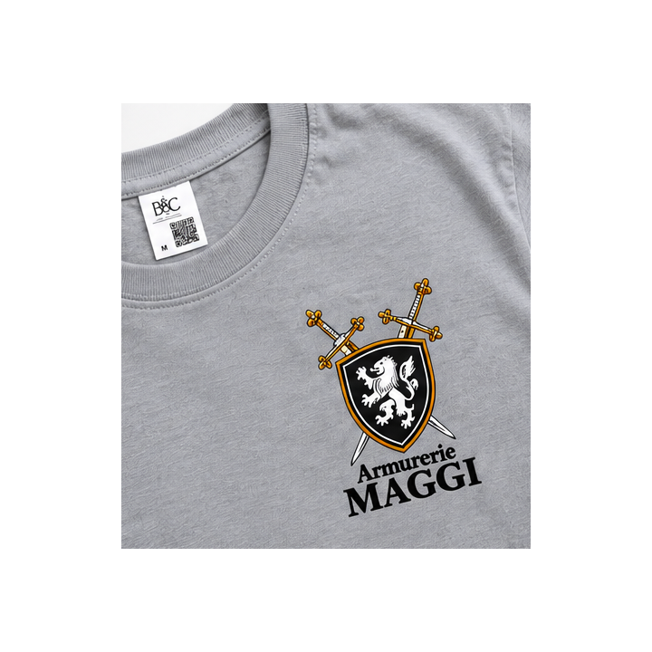 T-shirt HOMME Armurerie MAGGI 100 % coton Gris | Armurerie MAGGI