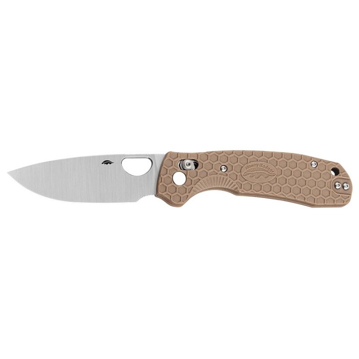 Couteau Honey Badger Small Crossbolt Tan HB6012 Lame 71 mm