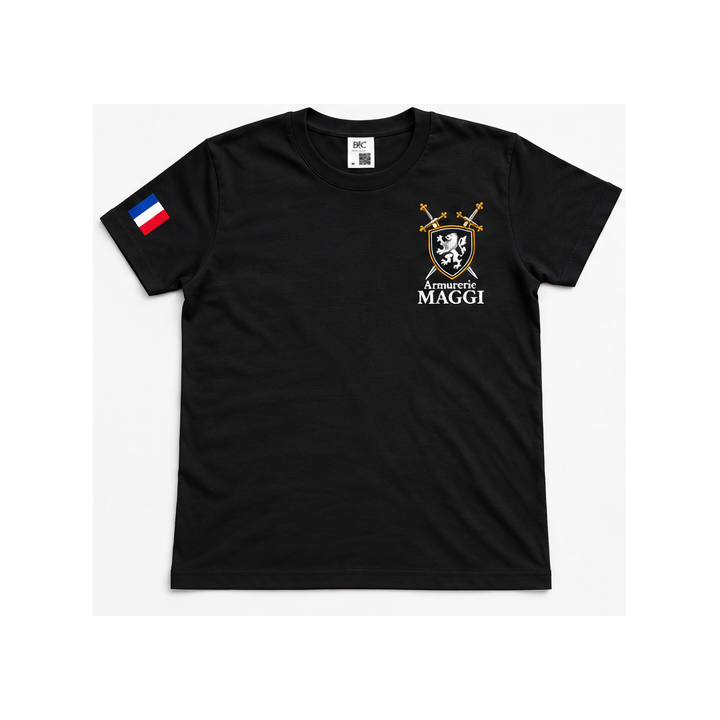T-shirt FEMME Armurerie MAGGI 100 % coton Noir | Armurerie MAGGI