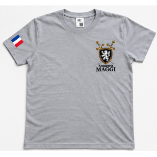 T-shirt FEMME Armurerie MAGGI 100 % coton Gris | Armurerie MAGGI