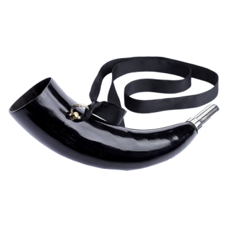 Corne d'appel en véritable corne de buffle 20 cm | Armurerie MAGGI
