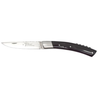 Couteau Le Thiers 2 pièces Chevalerias Corne noire Tire-bouchon
