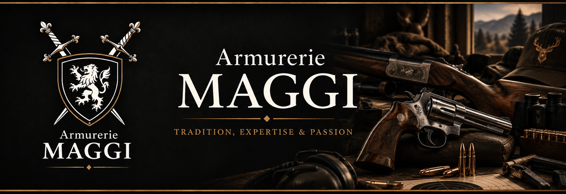 Site de vente en ligne de l'armurerie Maggi à Saint Loup sur Semouse  - Tradition Expertise Passion